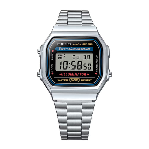 Casio A168WA-1 | The Illuminator Standard (Silver)