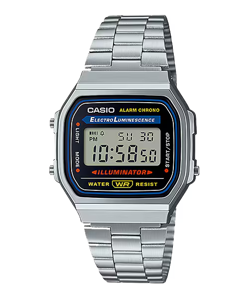 Casio A168WA-1 | The Illuminator Standard (Silver)