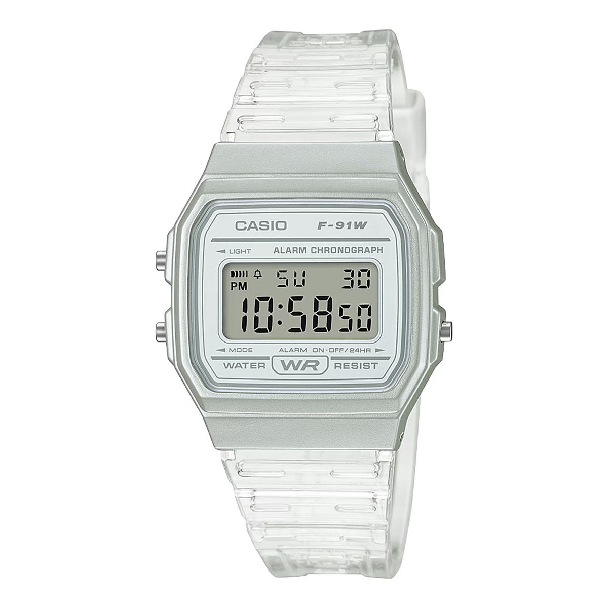 Casio F-91WS-7 | The Transparent Standard (Clear)