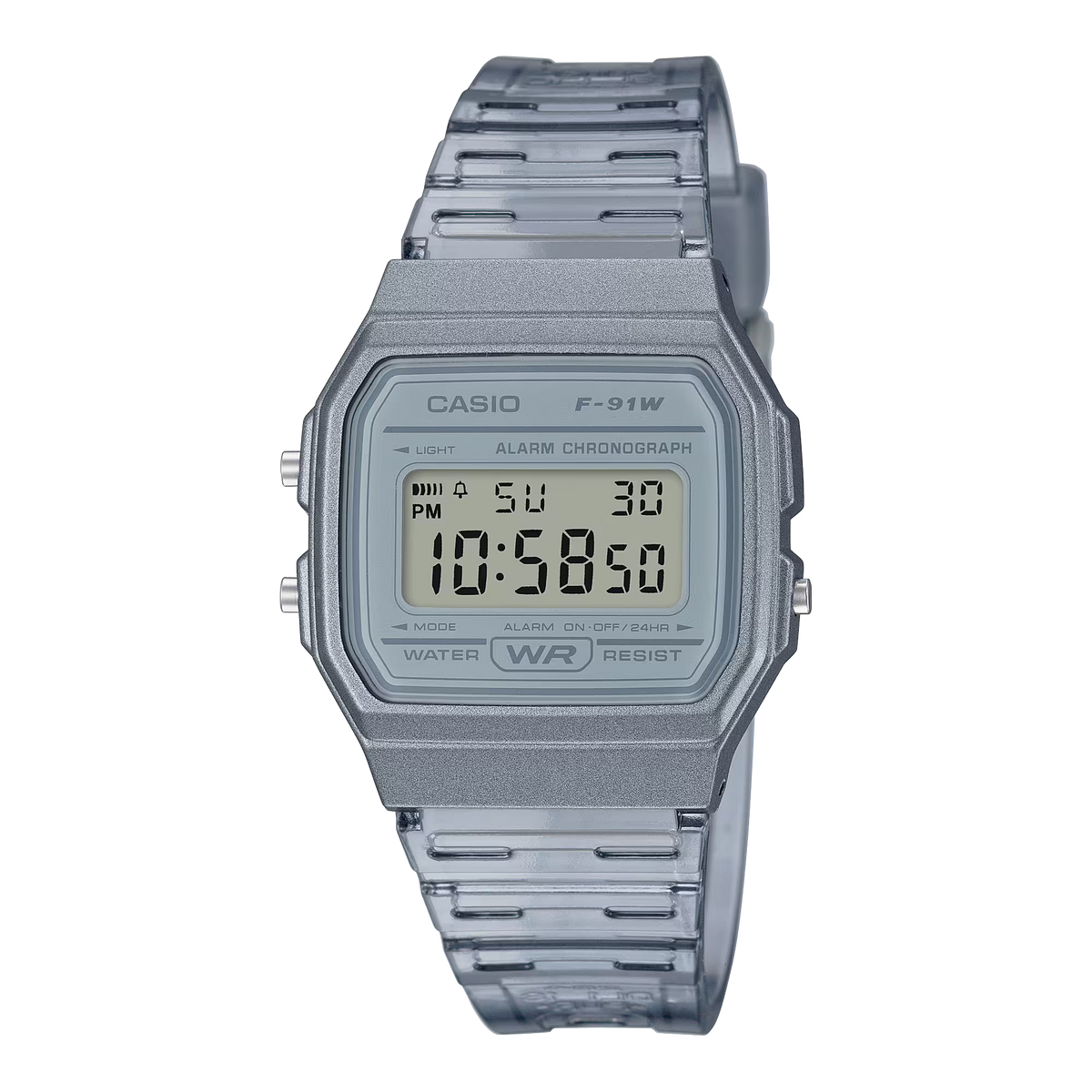 Casio F-91WS-8 | The Transparent Standard (Smoke Grey)