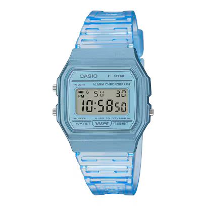 Casio F-91WS-2 | The Transparent Standard (Ice Blue)
